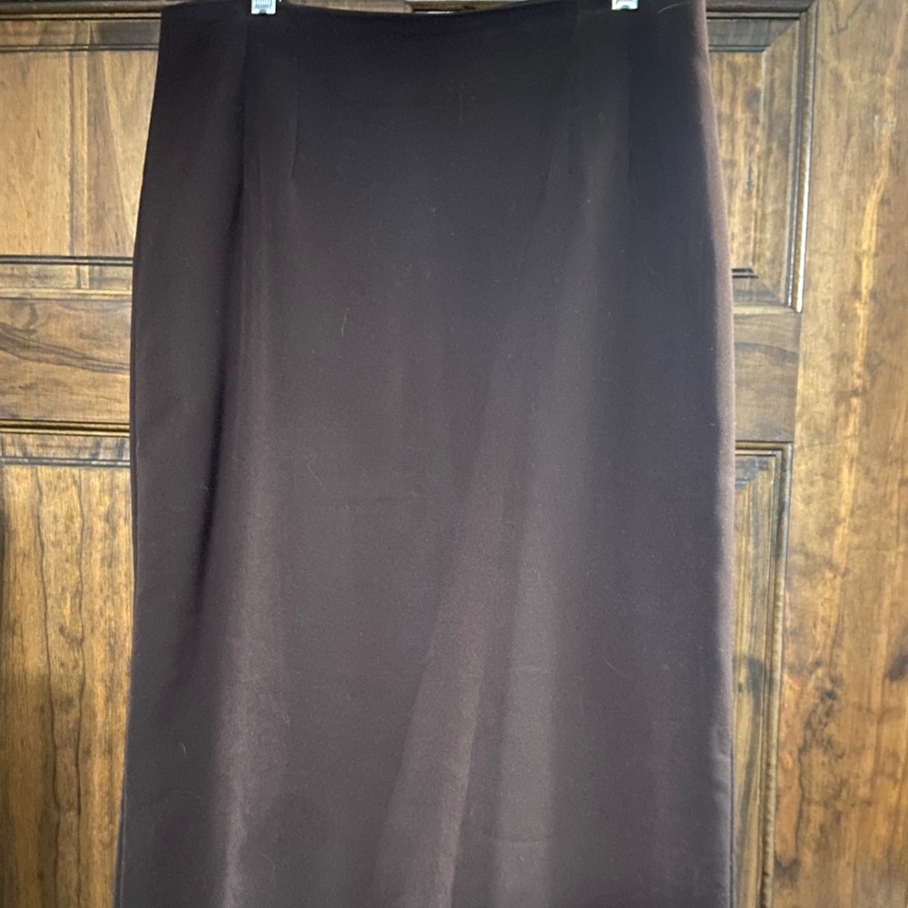 Briggs dark brown pencil skirt